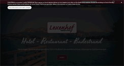 Desktop Screenshot of lexenhof.at