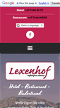 Mobile Screenshot of lexenhof.at