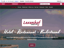 Tablet Screenshot of lexenhof.at